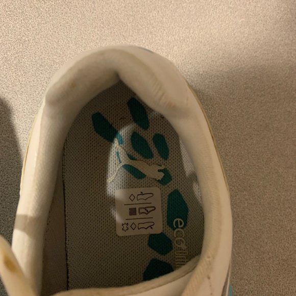 Puma White/Blue Leather Golf Shoes sz 8.5 - Picture 3 of 9